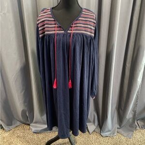 Down east NWT Madeleine tassel dress large